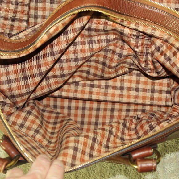 Vintage Ghurka No 2 Olive Green Twill and Leather Express Bag - Picture 9 of 16